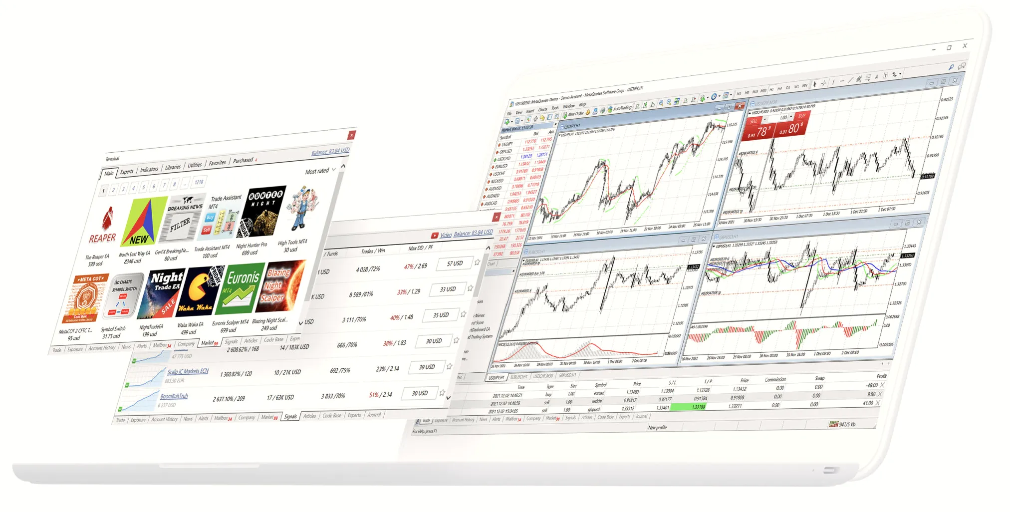 MetaTrader 4 desktop terminal preview